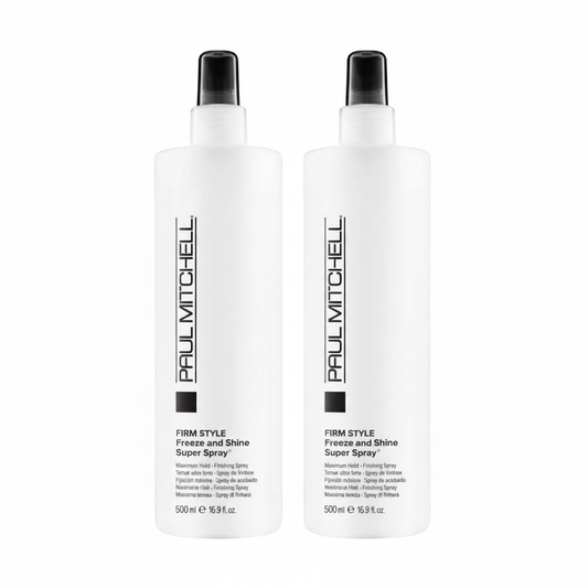 Paul Mitchell Freeze and Shine Hair Spray 16.9 oz 2-pack, two bottles, square product image