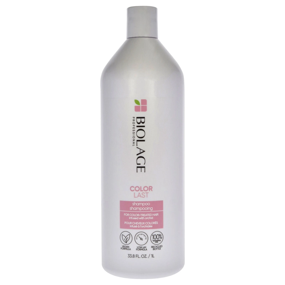 Matrix Biolage Colorlast Shampoo 33.8 oz bottle on a white background