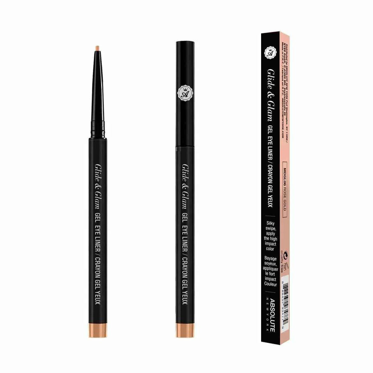 Absolute Glide & Glam Gel Lip Liner: Rose Gold pure