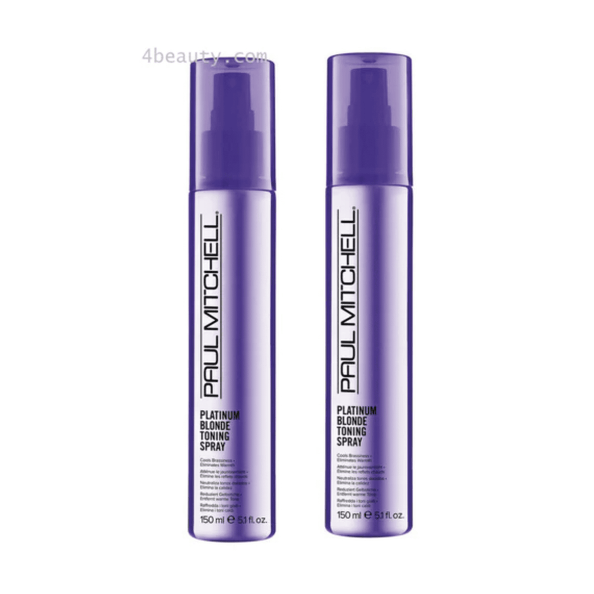 Paul Mitchell Platinum Blonde Toning Spray 5.1 oz pack of 2 purple bottles