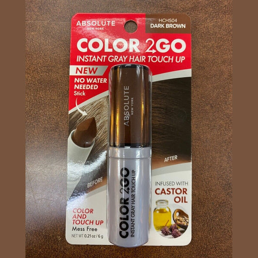 HCHS04 Absolute Instant Gray Hair Touch up STICK (Dark Brown) 6g pure fs