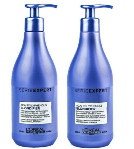 2-Pack Loreal Serie Blondifier Acai Polyphenols Conditioner 16.9 oz / pure