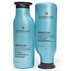 Pureology Strength Cure Shampoo & Conditioner 9 oz Duo new package sv pure care