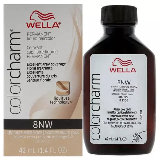 Wella Color Charm Liquid 8NW Light Natural Warm Blonde 1.4 oz pure fs