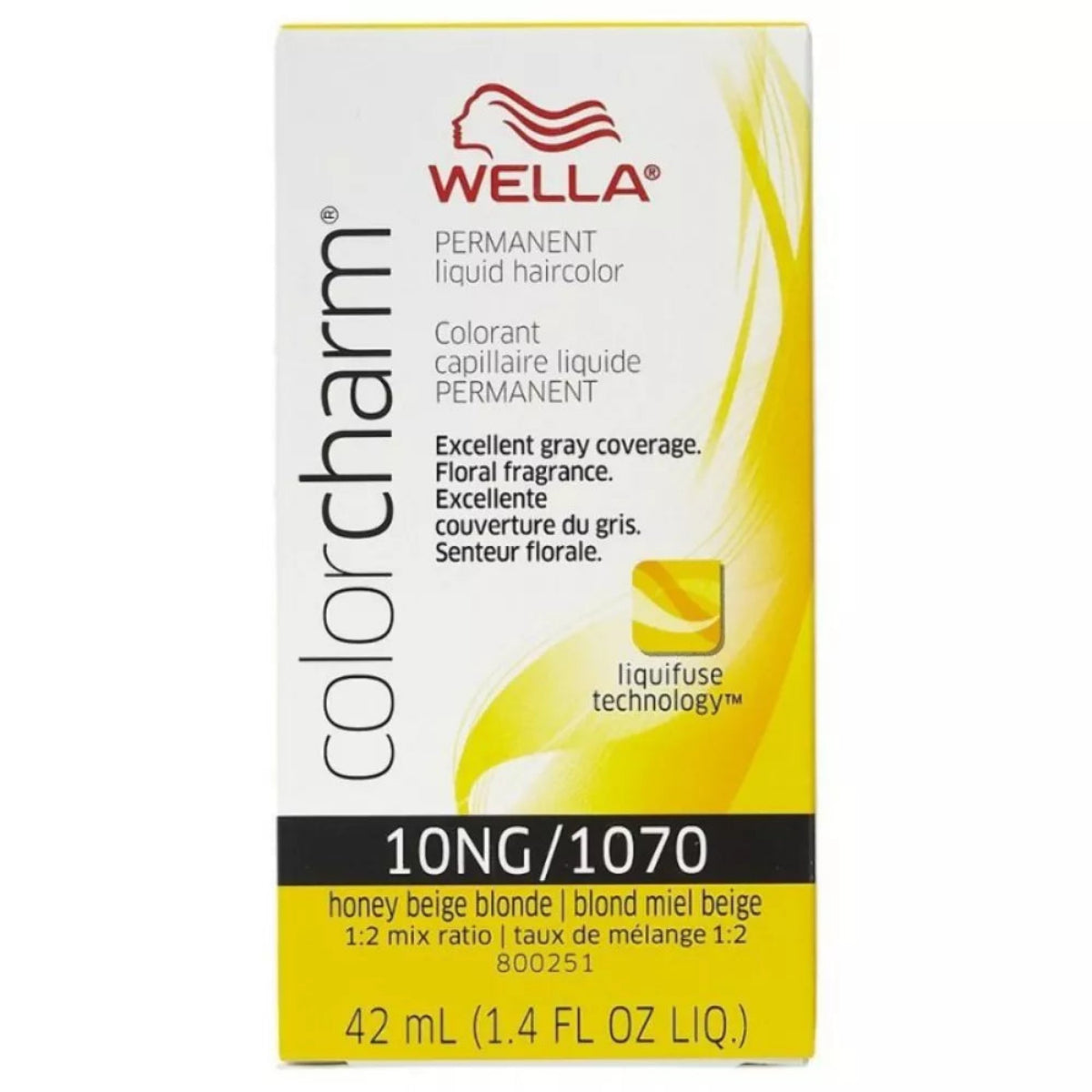 Wella Color Charm Liquid Hair Color 10NG/1070 ▪ Honey Beige Blonde, 1.4 oz