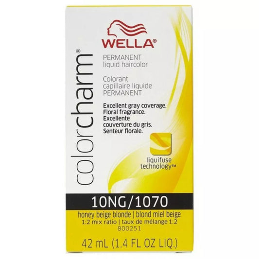 Wella Color Charm Liquid Hair Color 10NG/1070 ▪ Honey Beige Blonde, 1.4 oz