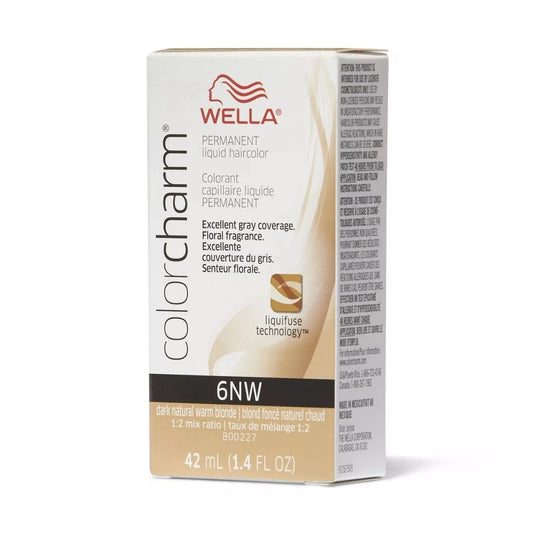 Wella Color Charm Liquid 6NW Dark Natural Warm Blonde 1.4 oz pure fs