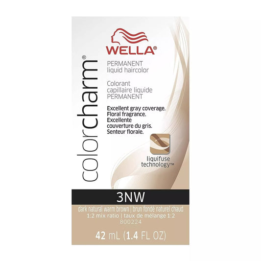Wella Color Charm, Liquid 3NW - Dark Nat Warm Brown 1.4 oz / pure fs