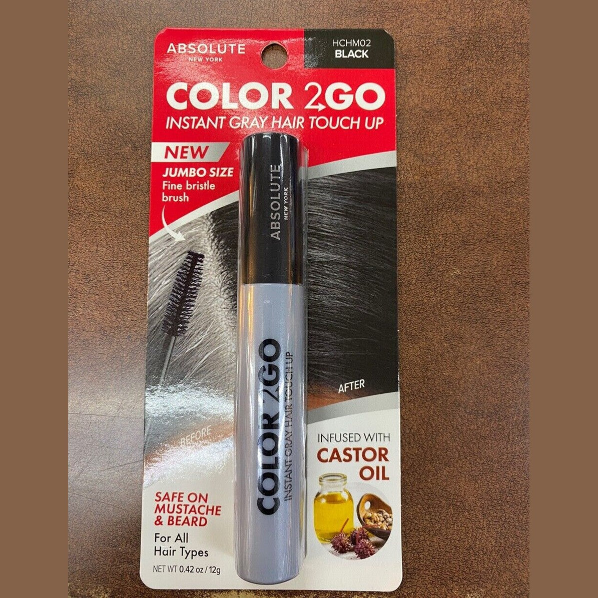 Absolute Instant Gray Hair Touch up, Mascara Black HCHM02 fs