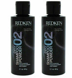 Redken 02 Dry Shampoo Powder with Charcoal 2.1oz*(Pack of 2)