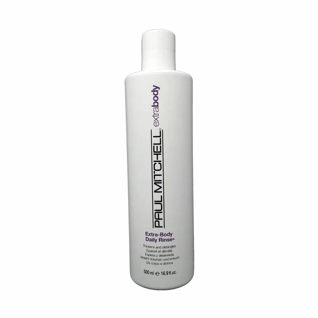 Paul Mitchell Extra Body Daily Rinse Conditioner 16.9 oz white bottle for fine hair