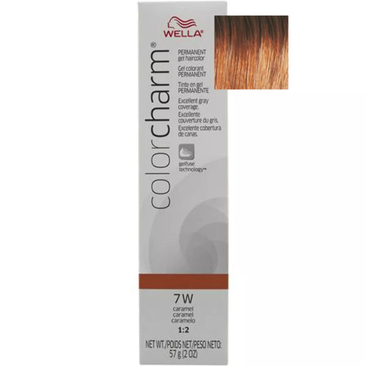 Wella Color Charm Gel 7W - Caramel Hair Color, 2 oz