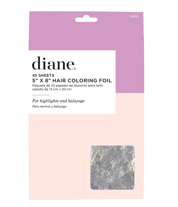 Diane embossed 45 sheets 5"x8" hair coloring foil silver | #D8301B