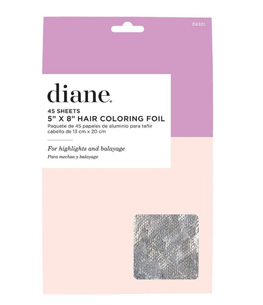 Diane embossed 45 sheets 5"x8" hair coloring foil silver | #D8301B