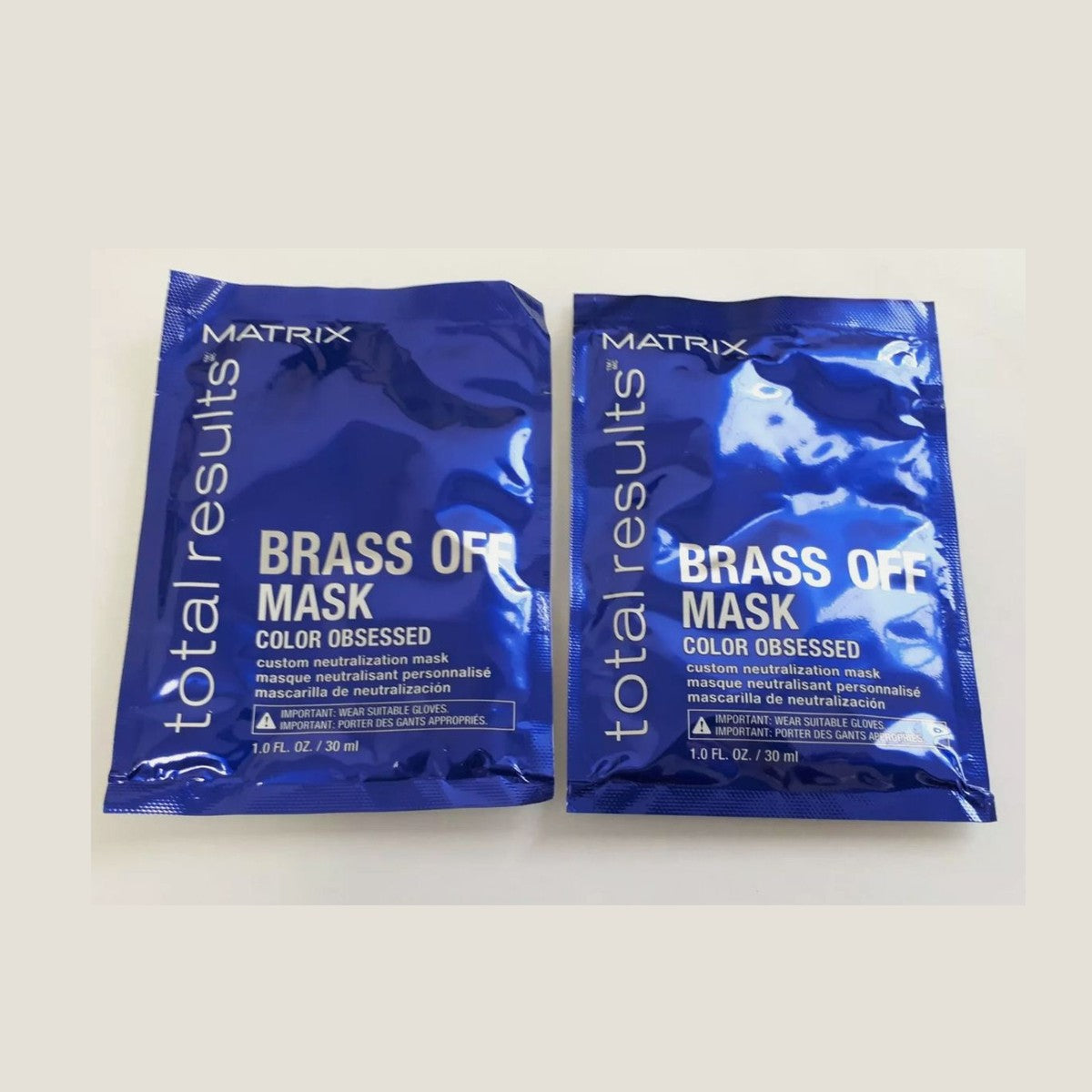 Matrix Brass Off Color Depositing , Neutralization / Hair Mask 1 oz travel (pack of 2)
