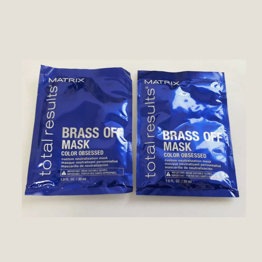 Matrix Brass Off Color Depositing , Neutralization / Hair Mask 1 oz travel (pack of 2)