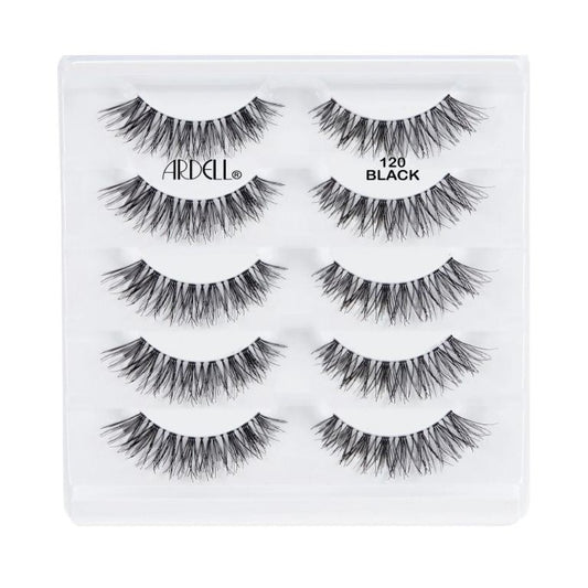 120 Ardell Black Eyelashes 5 Pair pure