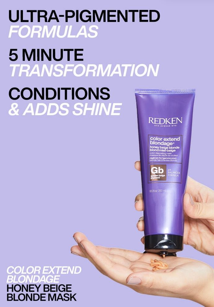 Redken Blondage Color Deposit / Mask - 8.5 oz |Golden Honey Beige Blonde|