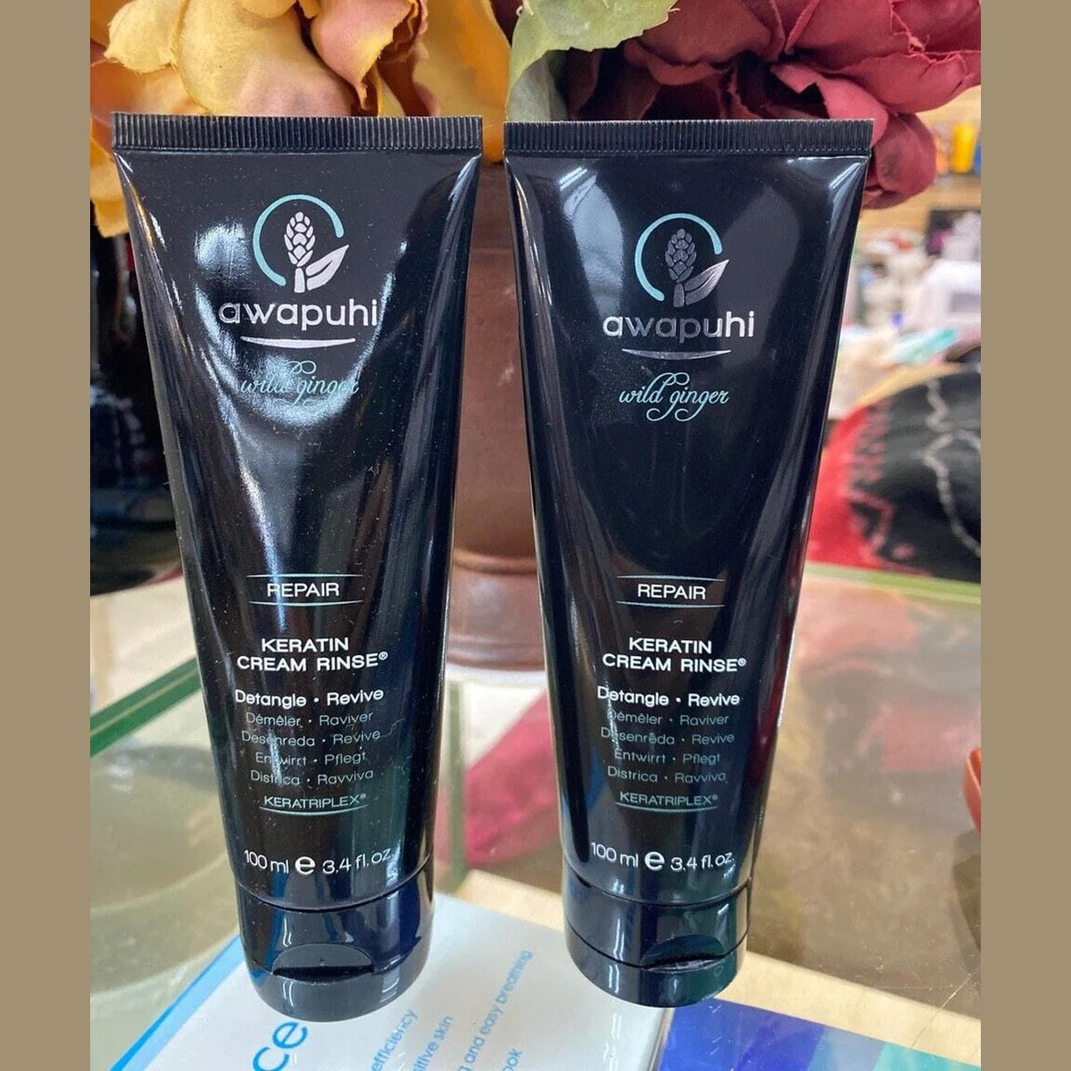 Paul Mitchell Awapuhi Wild Ginger Keratin Cream Rinse 3.4 oz travel size tubes
