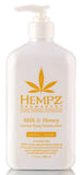 Hempz Milk & Honey Aromabody herbal body moisturizer Lotion 17oz