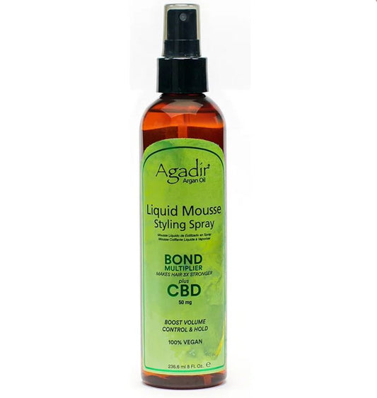 8 oz Agadir Liquid - Mousse Styling Spray pure fs
