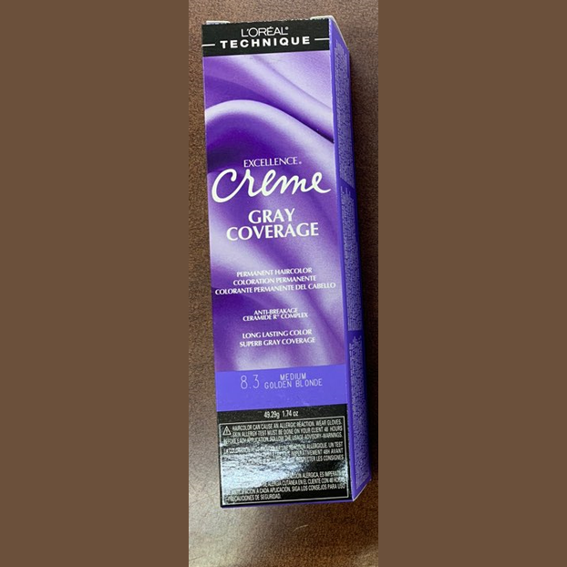 Loreal Excellence Creme Permanent Color 8.3 Medium Golden Blonde 1.74 oz pure fs