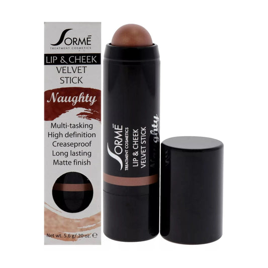 5.6 g Sorme LIPSTICK and Cheek Velvet Stick LC01 Naughty pure