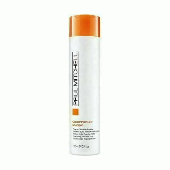 Paul Mitchell Color Protect Shampoo 10.14 oz white bottle with orange cap for color-treated hair