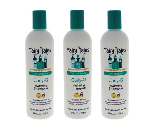 3 Pack - Fairy Tales / Curly-Q Daily Hydrating Shampoo 12 oz