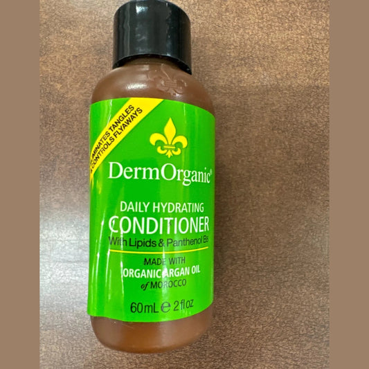 DermOrganic Daily Hydrating Conditioner 2 oz travel pure