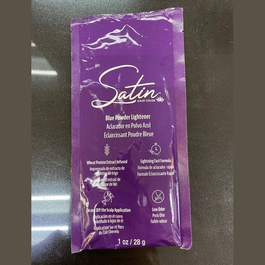 Satin • Blue Powder Lightener Bleach: 1 oz