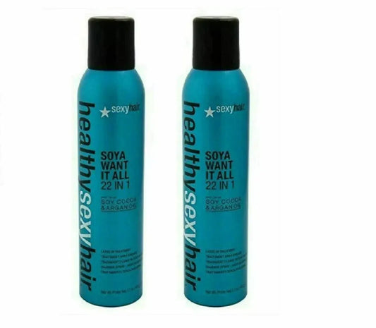 Sexy Hair Soya Want It All 22 in 1 Leave - In Conditioner 5 oz (Pack of 2) pure care - Choice Forever Beauty
