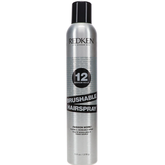 Redken Brushable, 12 / Medium Hold - Hair spray 10.4 oz pure
