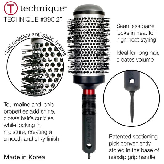 Technique Thermal Brush - 390 by Cricket for Unisex pure type - Choice Forever Beauty