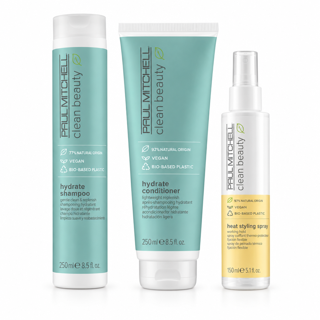 Three-piece Paul Mitchell Clean Beauty set without the box