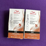 Wella Color Charm Liquid 6W Praline Hair color 1.4 oz (packof 2) pure