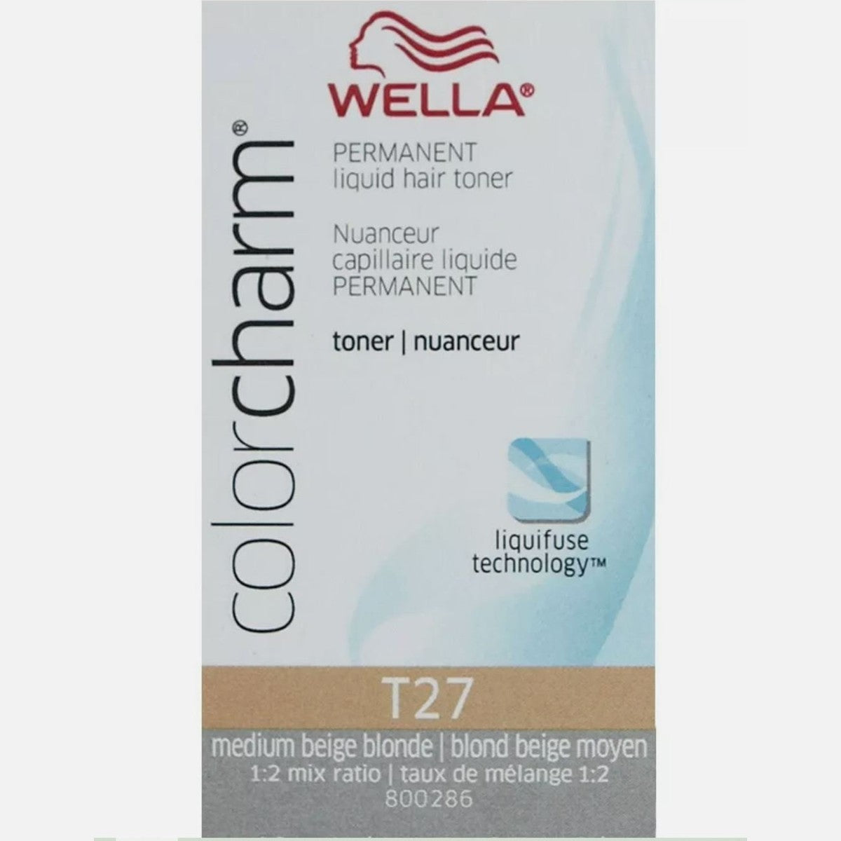 Wella Color Charm T27 Medium Beige Blonde Liquid Toner 1.4 oz pure - Choice Forever Beauty