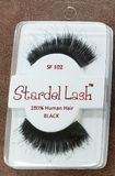 Stardel Eye Lashes 100% Human Hair Black (Pack of 3) Choose Style*