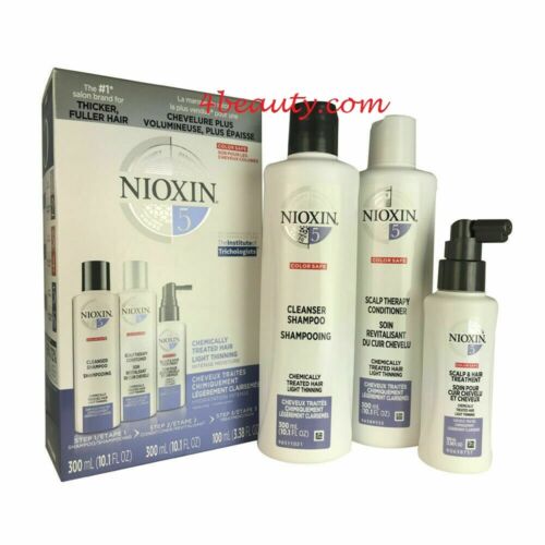 Nioxin / Starter Kit 5 Cleanser, Therapy, Treatment (10+10+3oz) - 3pc nwpk pure