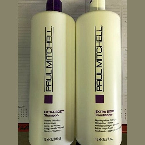Paul Mitchell / Extra Body Shampoo & Conditioner 33.8oz Liter - DUO