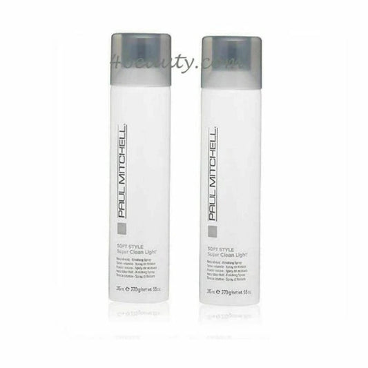 2 Pack - Paul Mitchell Super Clean / Light Hair spray 9.5 oz pure