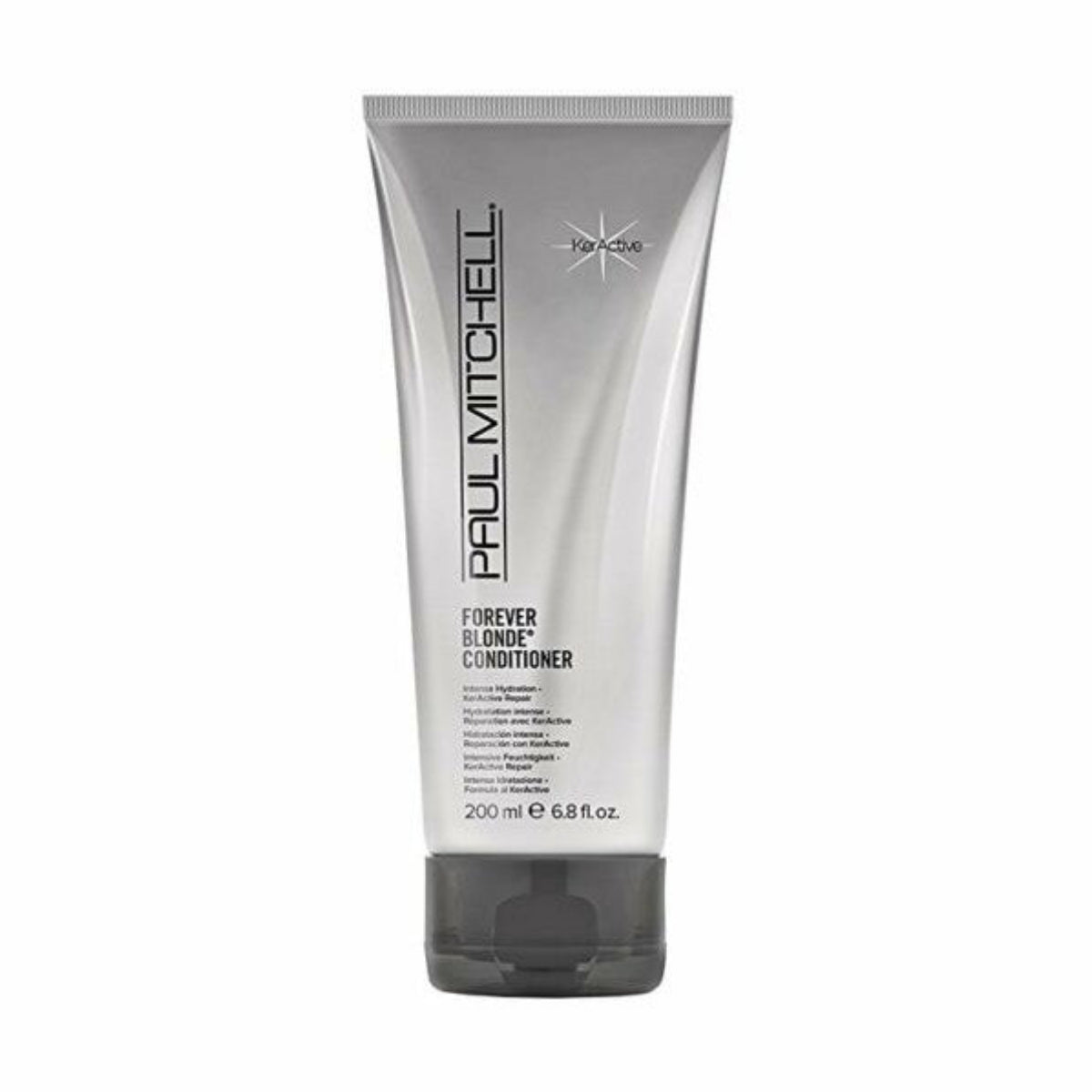 Paul Mitchell Forever Blonde Conditioner 6.8 oz silver tube with KerActive for vibrant blonde hair