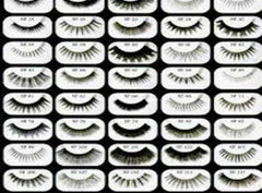 Stardel Eye Lashes 100% Human Hair Black one pair Choose.. Number