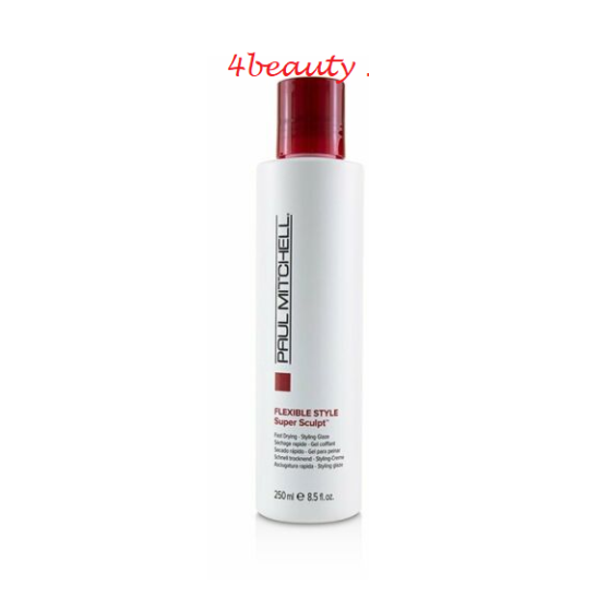 Paul Mitchell Super Sculpt Fast Drying Glaze 8 oz in white bottle with red cap