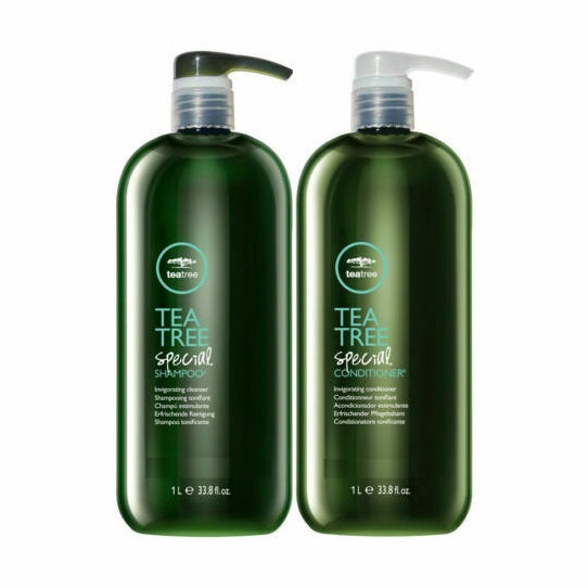 Paul Mitchell Tea Tree Special Shampoo and Conditioner 33.8 oz duo set with green bottles