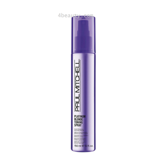 Paul Mitchell Platinum Blonde Toning Spray 5.1 oz metallic purple bottle for blonde hair