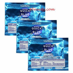 Loreal QUICK BLUE Powder Bleach Extra Strength 1 oz (pack of 3) hair color pure