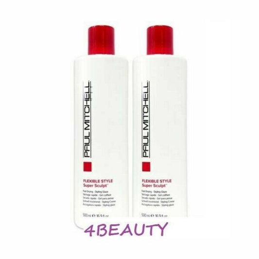 2-pack Paul Mitchell Super Sculpt Fast Drying Glaze 16.9 oz / pure