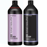 Matrix Total Results So Silver Shampoo & Silver Conditioner 33.8oz Liter Duo *