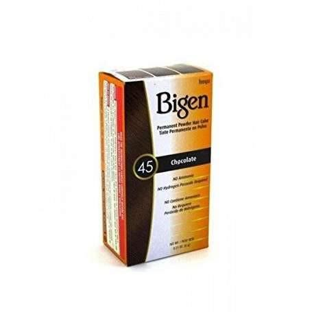 Bigen Permanent Powder Hair Color, 45 Chocolate fs